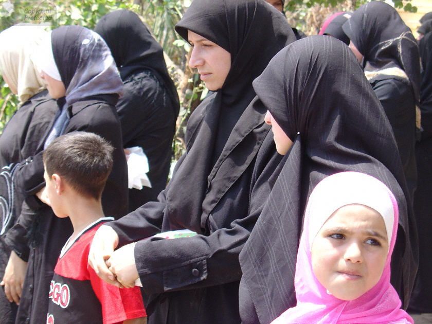 Women Waiting for a Hizbollah Funeral